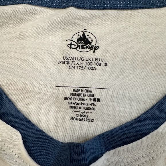 Disney Parks Cream and Blue Tank Top with Mickey and Friends Graphic - Picture 2 of 7